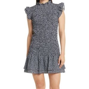 French Connection Elao Verona Dress - Navy / Blue / White